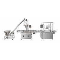 FDL-100B Automatic Powder Filling And Can Seamer Linkage Line