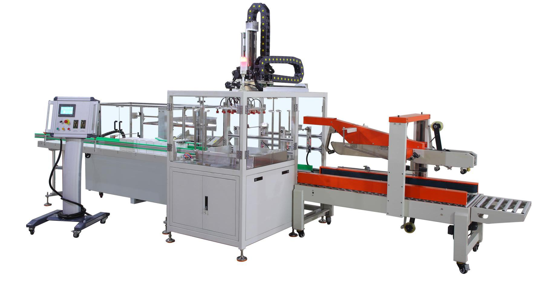 LE-800 Automatic Grab type Case Packer Machine Linkage Line